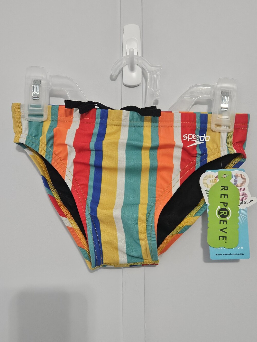 Speedo Eco Endurance Size 26 Boys Mens Swim Trunks with Elastic Drawstring Waist
